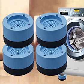Combo 4 Đế Cao Su Chống Rung Lắc Máy Giặt, Chống Ồn Chất Liệu Cao Su Đặc Nguyên Khối Chắc Chắn