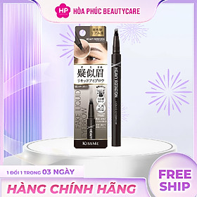 Bút Nước Phẩy Sợi Lông Mày Kissme Heavy Rotation Fake Liquid Eyebrow ( Màu Xám Nhạt #01)