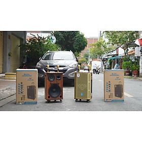 Mua Loa kéo AZPro 2206 - Loa kéo di động 3 đường tiếng bass 3 tấc - Tặng kèm 2 micro không dây - Công suất lên đến 350W - Có remote  đầy đủ kết nối Bluetooth  AV  USB  SD card - Cổng 6.5 cắm micro ngoài - Âm thanh cực chuẩn - Hàng nhập khẩu