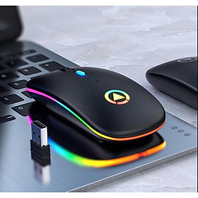 Mua Chuột Không Dây YINDIAO A2 - Chống Ồn Pin Sạc Được Không Cần Thay PIN