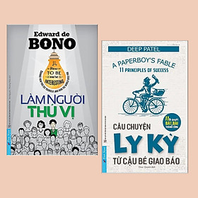 [Download Sách] Combo Sách Thay Đổi Bản Thân: Làm Người Thú Vị + Câu Chuyện Ly Kỳ Từ Cậu Bé Giao Báo - (Sách Kỹ Năng tự phát triển bản thân)