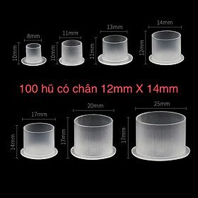 Mua 100 hũ mực có chân đế 12mm X 14mm
