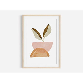 Tranh treo tường | Tranh nghệ thuật trừu tượng - Modern Art Print, Botanical Abstract Art, Boho Print,Leaf Print