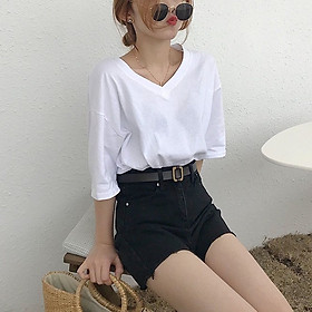 Áo thun nữ cổ tim Ulzzang Quảng Châu ATR75