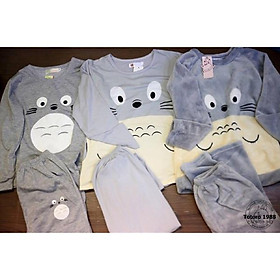 BỘ QUẦN ÁO THUN Ở NHÀ TOTORO BỤNG MÀU KEM