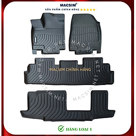 Thảm lót sàn xe ô tô Infiniti QX60 2022+ Nhãn hiệu Macsim chất liệu nhựa TPE cao cấp màu đen
