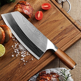 Mua DAO BẾP SANTOKU DAO BẾP NHẬT THÉP DAMASCUS MÃ a2DT124