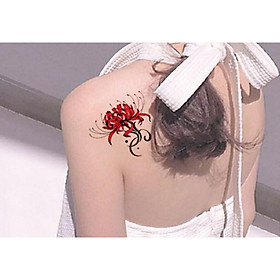 Hình xăm dán hoa bỉ ngạn missing 10x6cm