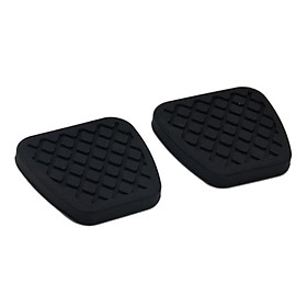 Black Rubber Car Non-slip Brake&Clutch Pedal Cover Case For Honda Acura