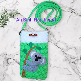 Túi đeo chéo, túi đựng điện thoại, túi đeo vai thủ công bằng len, crossbody bag, phone bag, shoulder bag knit crochet handmade