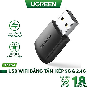 Mua USB Wifi UGREEN 20204 Băng tần kép 5G & 2.4G | Hàng chính hãng - BH 18 tháng 1 đổi 1