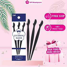 Dao cạo lông mày cán dài kai groom 38531-hc1161