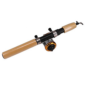 Winter Ice Fishing Rod Telescopic Metal Resin Mini Fishing Pole Lightweight Fishing Rod
