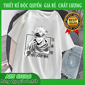 Áo thun Jujutsu Kaisen Gojo Satoru Itadori Yuji tay ngắn cotton 4 chiều giá rẻ bán chạy