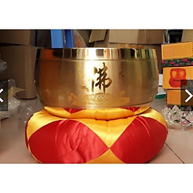 Bộ chuông và mõ Đài Loan 6in đk 15cm đủ đế dùi cao cấp, chất lượng