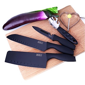 Dao nhà bếp,  bộ  dao nhà bếp 5 món đa năng ,dao làm bếp  sử dụng  thực phẩm nhanh gọn , an toàn và tiện lợi cho mọi gia đình