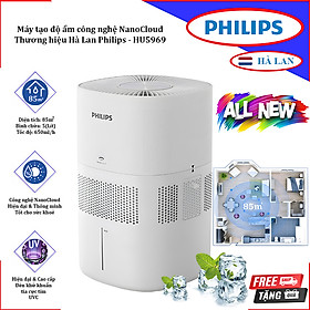 Mua Máy tạo độ ẩm công nghệ NanoCloud  kết hợp khử trùng tia UV  diện tích 85m vuông - Dòng cao cấp. Thương hiệu Hà Lan cao cấp Philips - HU5969. Hàng chính hãng. Hướng Dẫn Sử Dụng Tiếng Việt
