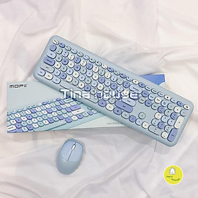 Mua Bộ Bàn Phím Chuột Giả Cơ Không Dây Candy Mofii Dễ Thương 100% layout - Tặng sticker