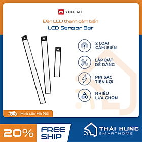 Hình ảnh  Đèn led thanh cảm biến tích điện Xiaomi Yeelight, 20-40-60cm, pin sạc type C, có 3 mưc sáng, bản quốc tế