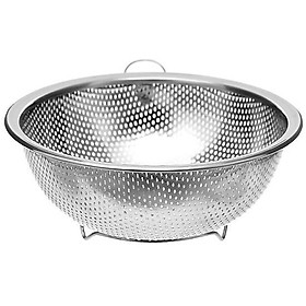 Mua RỔ INOX ĐỰNG RAU CỦ CÓ ĐẾ RÁO NƯỚC 25.5cm