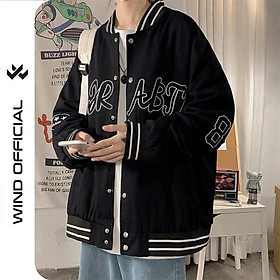 Hình ảnh  Áo khoác bomber dù unisex form rộng 2 lớp 28 nam nữ ulzzang Wind