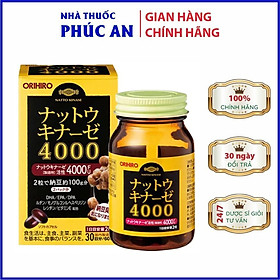 Viên uống chống đột quỵ tai biến Natto Kinase 4000FU Orihiro Nhật Bản 60 viên