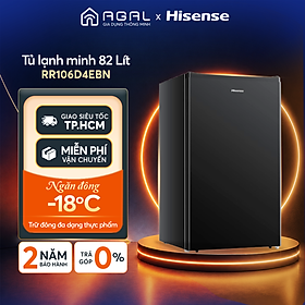 Tủ lạnh mini có ngăn đông Hisense 82 lít Tiết kiệm điện, Ngăn đá -18°C, Trả góp 0%, Bảo hành 2 năm - HÀNG CHÍNH HÃNG