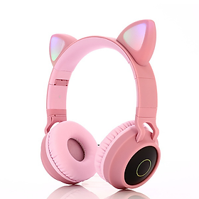 Mua Tai nghe headphone tai mèo không dây bluetooth bass tốt tích hợp đèn led đàm thoại 2 chiều