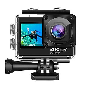 Máy ảnh hành động S60 4K 60fps EIS 2.0 Touch LCD màn hình kép WiFi điều khiển điều khiển từ xa 4x Zoom Go Sports Pro Camera