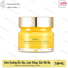 Kem Dưỡng Ẩm Sâu, Dưỡng Trắng, Căng Bóng Da Ban Đêm Forencos Wonderwerk Marula Cream 50ml