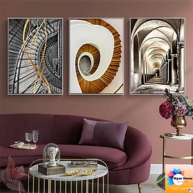 Mua Bộ 3 tranh tráng gương 40x60cm trang trí phòng khách  phòng làm việc  phòng ngủ siêu đẹp
