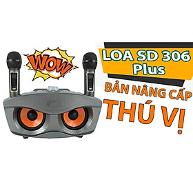 Mua Loa karaoke bluetooth SD 306 Plus - Loa mắt cú nâng cấp của SD 306 - Tặng kèm 2 micro không dây có màn hình LCD - Sạc pin cho micro ngay trên loa - Chỉnh bass treble echo ngay trên micro - Loa xách tay du lịch cực chất - Màu ngẫu nhiên - Hàng chính hãng