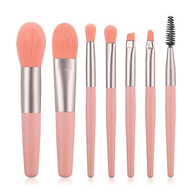 7PCS Makeup Brushes for Foundation Liquid Cream Blending Powder Eyeshadow Blush Cosmetics Concealer Brushes with Storage