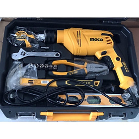 BỘ MÁY KHOAN BÚA 13MM 650W 101 CHI TIẾT INGCO HKTHP11021E - HÀNG CHÍNH HÃNG