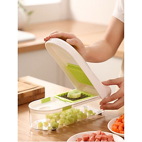Mua BỘ DỤNG CỤ CẮT CỦ QUẢ ĐA NĂNG (thái nhỏ hình hạt lựu  tặng kèm 3 móc dán tường) - Hàng Cao Cấp