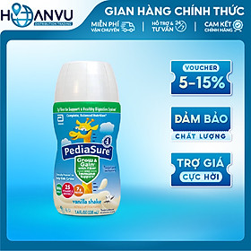 Sữa hương Vani Pediasure Grow & Gain with Fiber Vanilla Shake 237ml