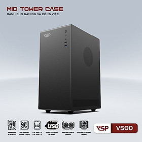 Mua VỎ NGUỒN MÁY TÍNH VSP V500 - CASE MÁY TÍNH - HT - HÀNG CHÍNH HÃNG