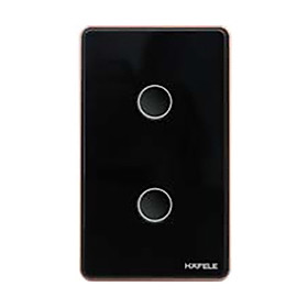 Mua CÔNG TẮC ZB 2G US 10A ĐEN L HAFELE HSL-LS2G01B/820.71.001 - HÀNG CHÍNH HÃNG