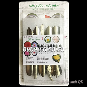 Mua Bộ 10 dụng cụ làm rau câu 3D – Bộ số 1 - Tặng kèm kim nhụy – Mã số 1010