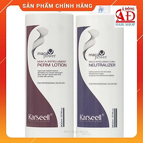 Bộ Thuốc Uốn duỗi tóc Karseell Maca (Dạng Chai) 800ml