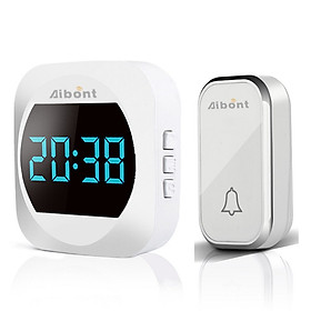 Mua Chuông báo khách thông minh không dây hiển thị nhiệt độ cao cấp T195 (Tặng đèn 4 led mini dán tủ dán tường đa năng)