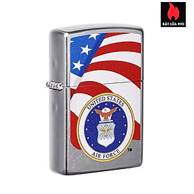 Bật lửa zippo 49312 – zippo u.s. air force street chrome