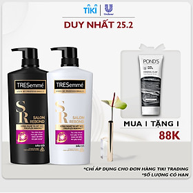 Combo Dầu Gội 640gr Và Dầu Xả 620gr Tresemmé Salon Rebond Công Nghệ Tái Kết Nối Ngăn Ngừa Gãy Rụng