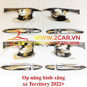 Ốp tay nắm, hõm cửa xe Ford Territory 2022, 2023 mạ Crom cao cấp