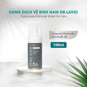 Dung dịch vệ sinh nam Dr.Lavic Pure Love Intimate Wash For Him dạng bọt thơm mát khử khuẩn tốt 100ml - DR939