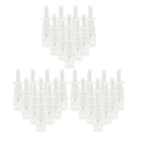 30 Pieces 5ml Mini Plastic Nasal Spray Bottles Fine Mist Sprayer Pump Clear