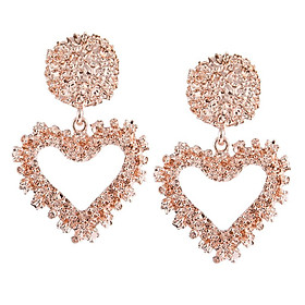 Heart Earrings Drop Ear Studs Charms Women Jewelry