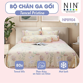 Mua  LỤA TENCEL SIÊU MÁT LẠNH  Bộ 6 món chăn ga gối Tencel Pristine NP8904 KÈM MỀN nhiều size 100% tencel 80s chính hãng 1m6x2m  1m8x2m  2mx2m2