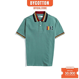 Áo Polo Nam Cao Cấp Có Cổ BY COTTON Green In Logo Nhiều Màu Nam Tính, Thanh Lịch, Sang Trọng, Trẻ Trung