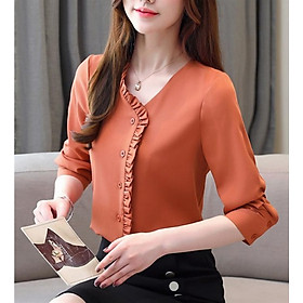 Áo sơ mi nữ titishop smn326 màu đỏ
